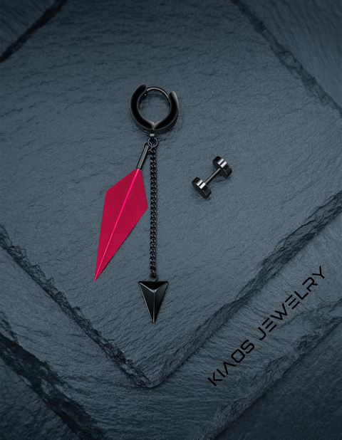 DARK CARDINAL EARRINGS