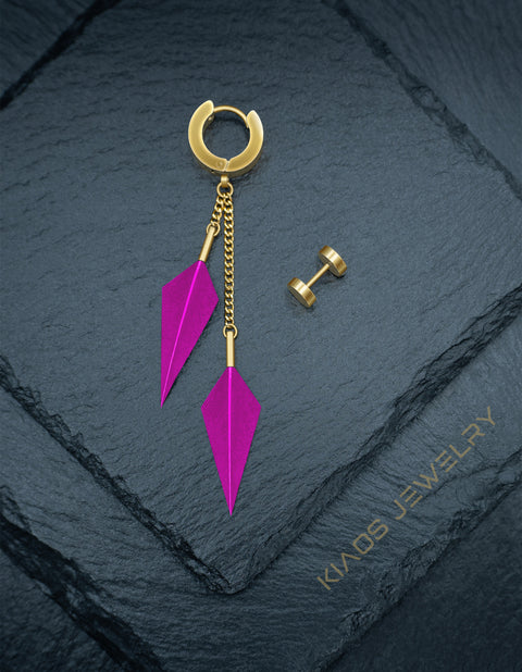 GOLDEN FLAMINGO EARRINGS