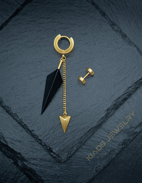 GOLDEN RAVEN EARRINGS