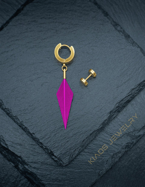 GOLDEN ROSEFINCH EARRINGS