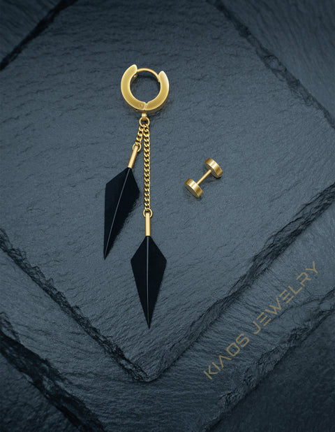 GOLDEN WIDOWBIRD EARRINGS