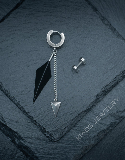 SILVER RAVEN EARRINGS