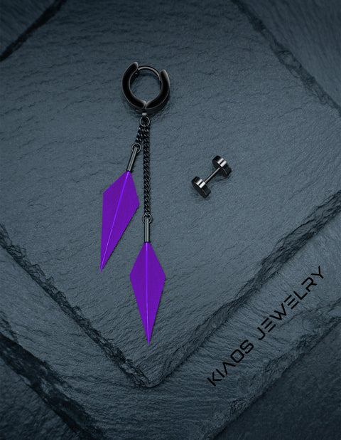 DARK VIOLET STARLING EARRINGS